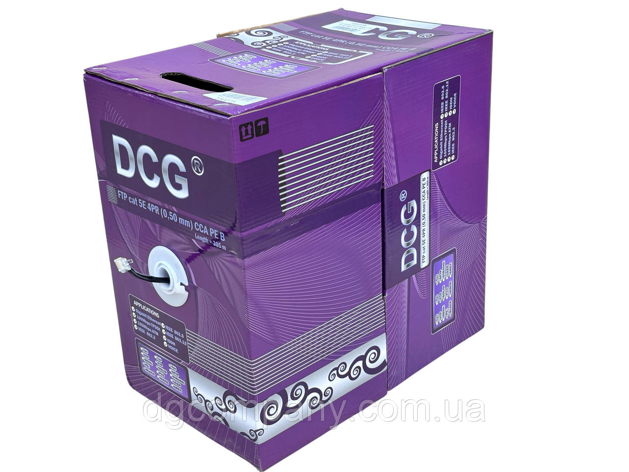 Кабель вита пара FTP 5e зовнішня DCG CCA,305м