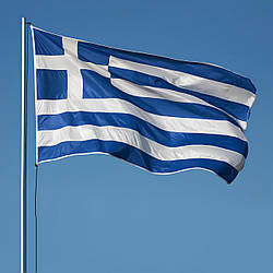 Прапор Греції RESTEQ 150×90 см, грецький прапор з поліестеру, Greek Flag для декору та заходів