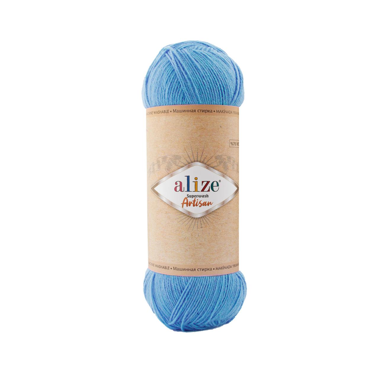 Напіввовняна пряжа 70/30 SUPERWASH ARTISAN Супервош Артисан № 798 - фуксія