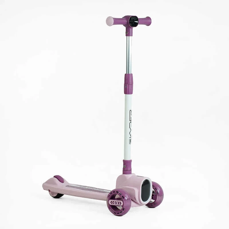 Самокат триколісний "Skyper" FG-01350 (6) колеса PU 125х47мм зі світлом, УКР. ОЗВУЧУВАННЯ та підсвічування платформи, кермо, фото 1