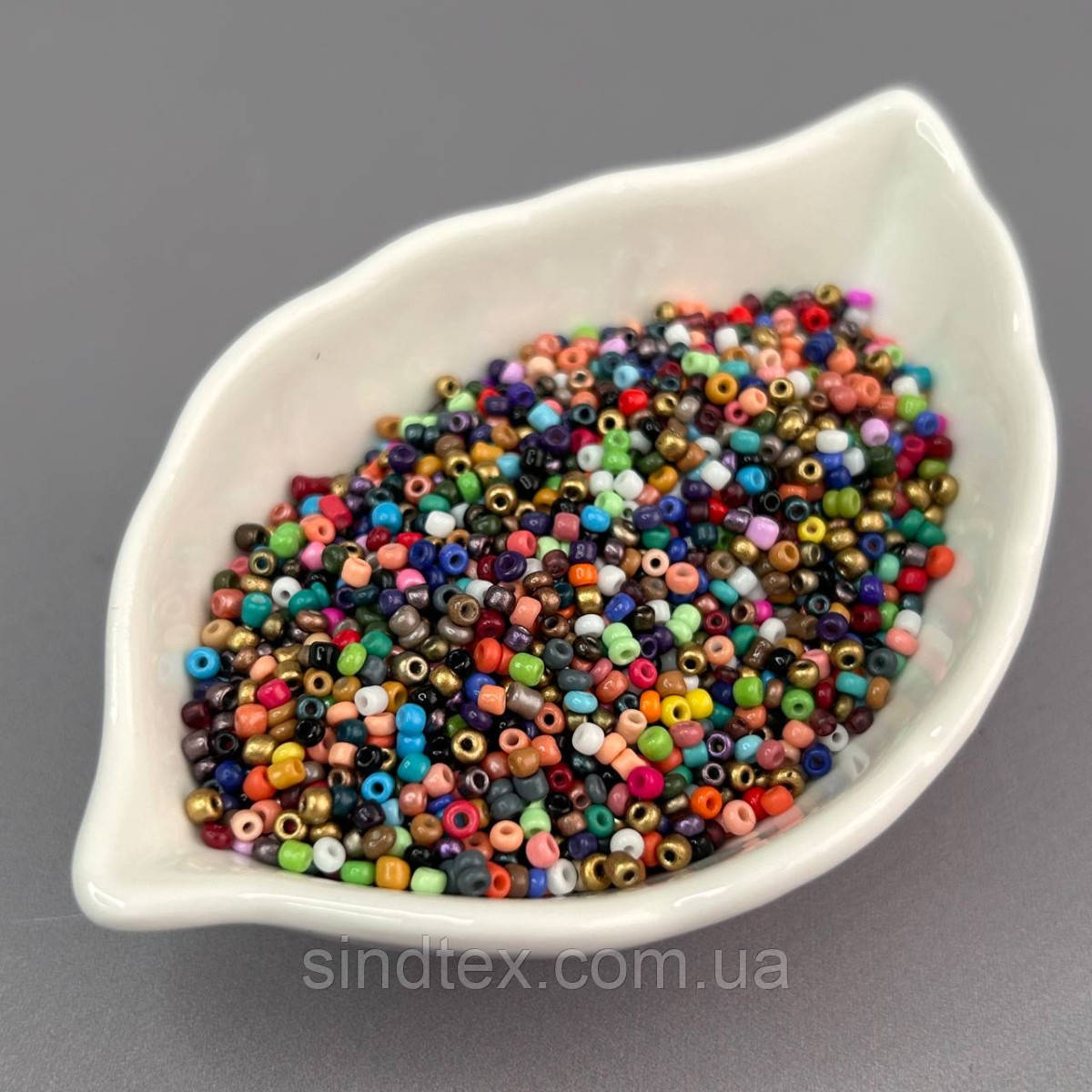 #12/0 Бісер китайський дрібний, 450 г - мікс