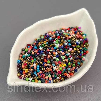 #12/0 Бісер китайський дрібний, 450 г - мікс, фото 1