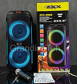 Акустична Bluetooth-колонка ZXX BIG Потужність 1000 Вт, з мікрофоном підлогова 25х56х24см, чорна ZX 5504