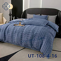 Постільна білизна Євро розміру жатка Primavara синя