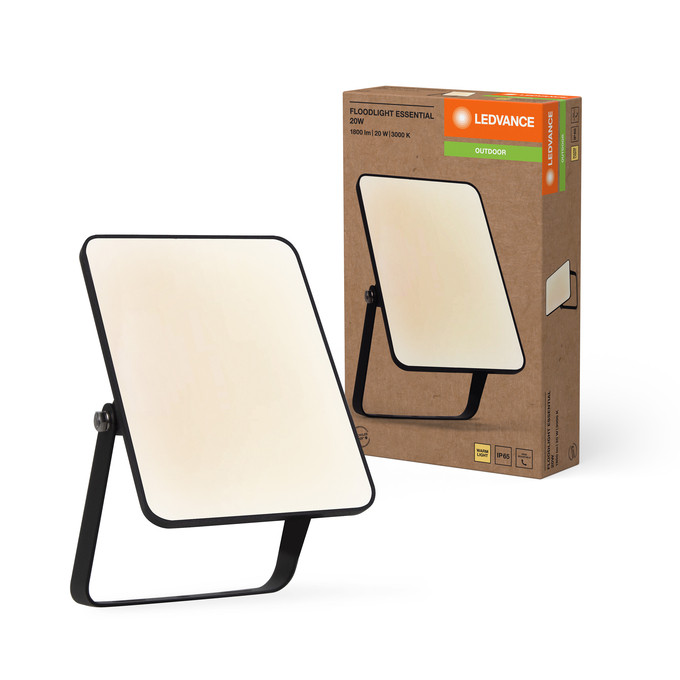 LED прожектор Ledvance FL ESSENTIAL 20W 865 BK Floodlight 4058075768031, фото 1