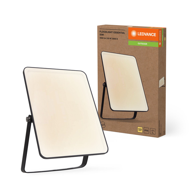 LED прожектор Ledvance FL ESSENTIAL 50W 840 BK Floodlight 4058075768130, фото 1