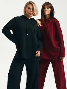 Теплий костюм жіночий брючний трикотажний осінній