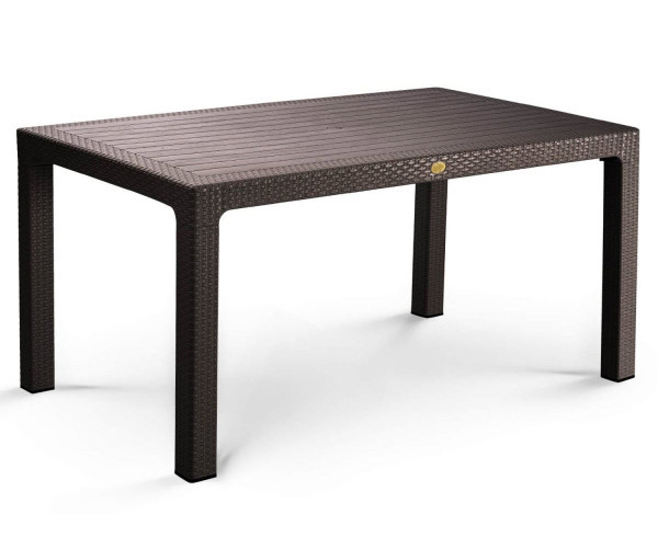 Стіл Осло пластиковий ротанг 150*90, фото 1