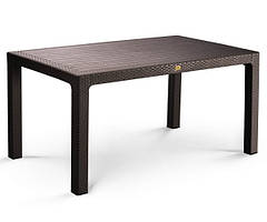 Стіл Осло пластиковий ротанг 150*90