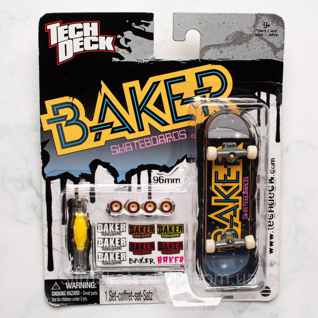 Фінгерборд Tech Deck Baker Skateboards Neon Logo