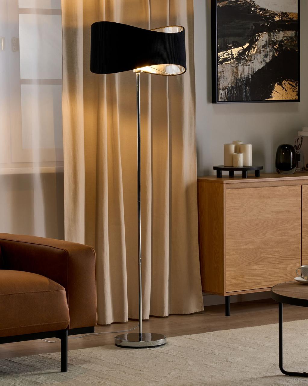 CALVILLO Підлогова лампа метал сріблястий, фото 1