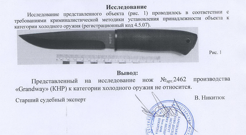 Ніж універсальний туристичний із фальшлезом Grand Way 2462 UP, фото 3