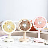 Настільний акумуляторний вентилятор YS-2282, 1200 мАг, 5 режимів, тихий, портативний, в асортименті, фото 3