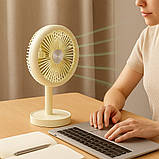 Настільний акумуляторний вентилятор YS-2282, 1200 мАг, 5 режимів, тихий, портативний, в асортименті, фото 4