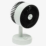 Акумуляторний настільний вентилятор YS2259A, 1200 мАг, 10 швидкостей, 90° нахил, безшумний, компактний, в асортименті, фото 3