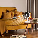 Акумуляторний настільний вентилятор YS2259A, 1200 мАг, 10 швидкостей, 90° нахил, безшумний, компактний, в асортименті, фото 5