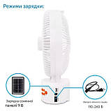 Вентилятор акумуляторний 12″ EP-312 із сонячною панеллю, Bluetooth, FM-радіо та LED-підсвіткою, фото 5