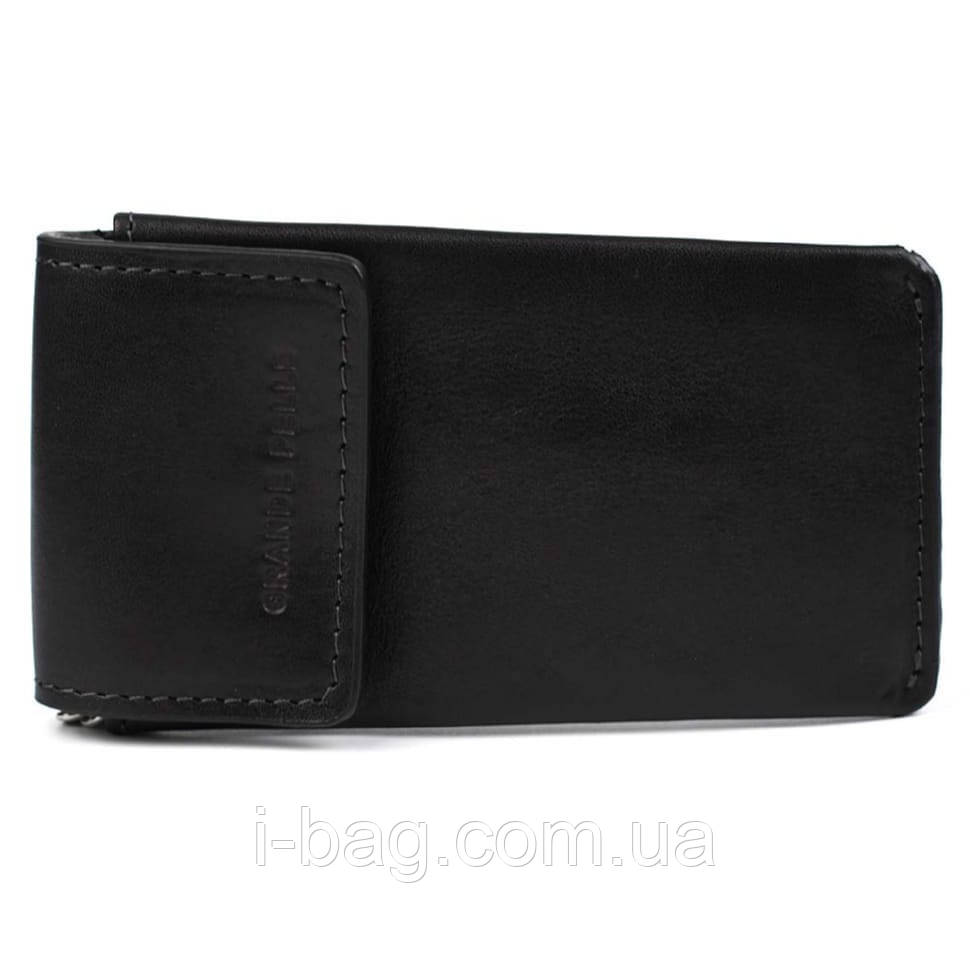 Ключниця шкіряна Grande Pelle 400610 чорна глянсова