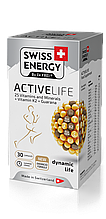 Вітаміни та мінерали з гуараною, ACTIVELIFE 25 Vitamins and Minerals+Vitamin K2+Guarana, Swiss Energy, 30 капсул