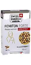 Підтримка при менопаузі, Femiton Forte Woman, Swiss Energy, комплекс продовженої дії, 30 веганських капсул