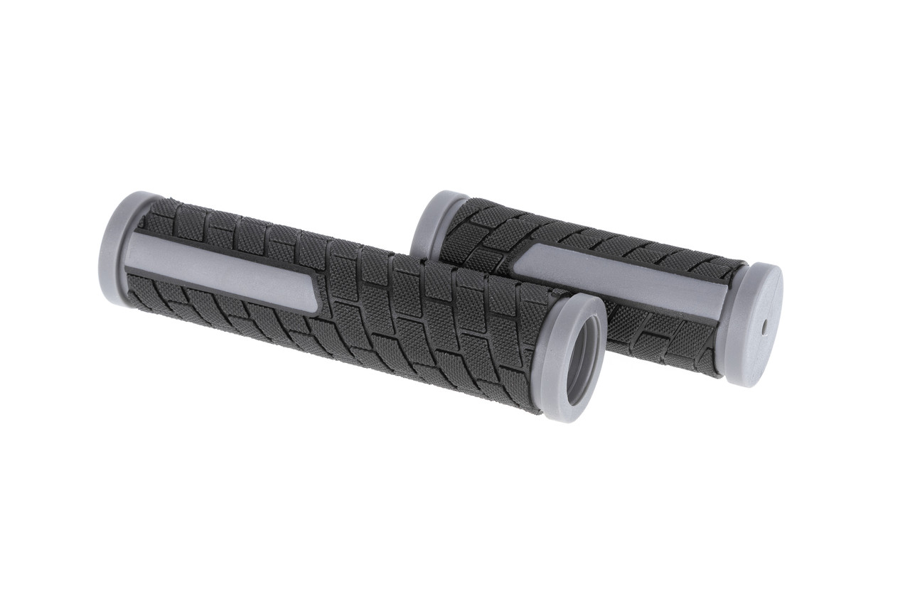 Ручки руля ONRIDE Tile, 130/92 мм, чорний/сірий