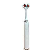 Ультразвукова зубна щітка електрична з подвійною головкою на 3 режими Біла