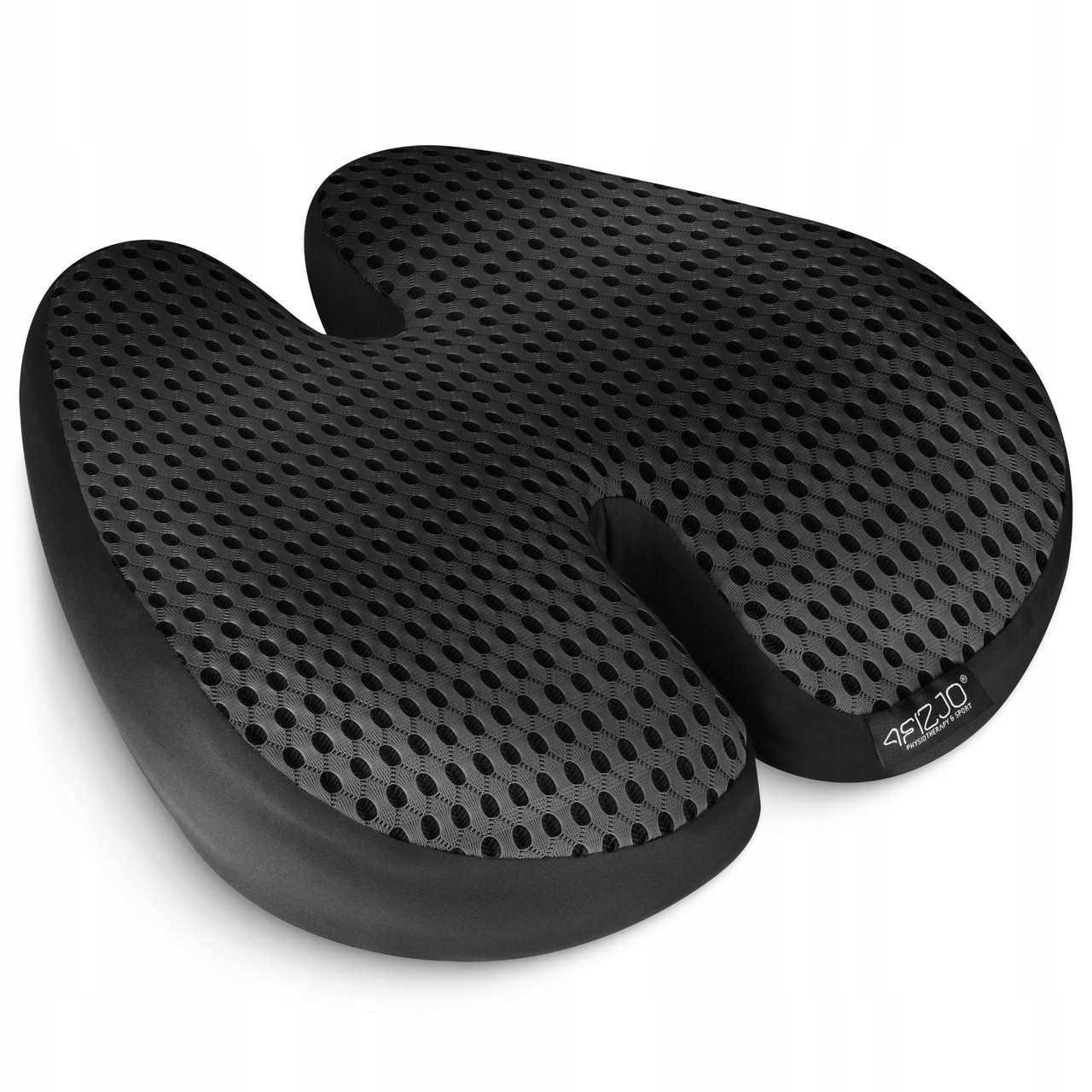 Ортопедична подушка 4FIZJO для спини 41 x 40 см Black (P-5907739318763), фото 1