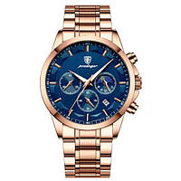 Чоловічий наручний годинник Poedagar West RoseSteel