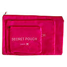 Набір органайзерів для валізи 6 шт. Secret Pouch Travel Малиновий, органайзер для спідньої білизни/одягни, фото 2