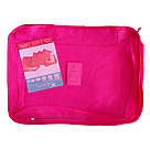 Набір органайзерів для валізи 6 шт. Secret Pouch Travel Малиновий, органайзер для спідньої білизни/одягни, фото 4