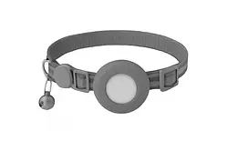 Нашийник Infinity Anti-Lost Pet Cat Collar Protective Tracker Ringer Gray з відділенням для AirTag