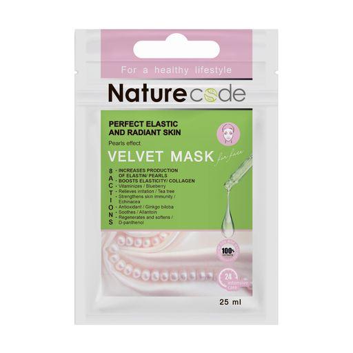 Nature Code Маска для обличчя «Ідеальна пружна і сяюча Pearl effectі»,тканинна 25 мл