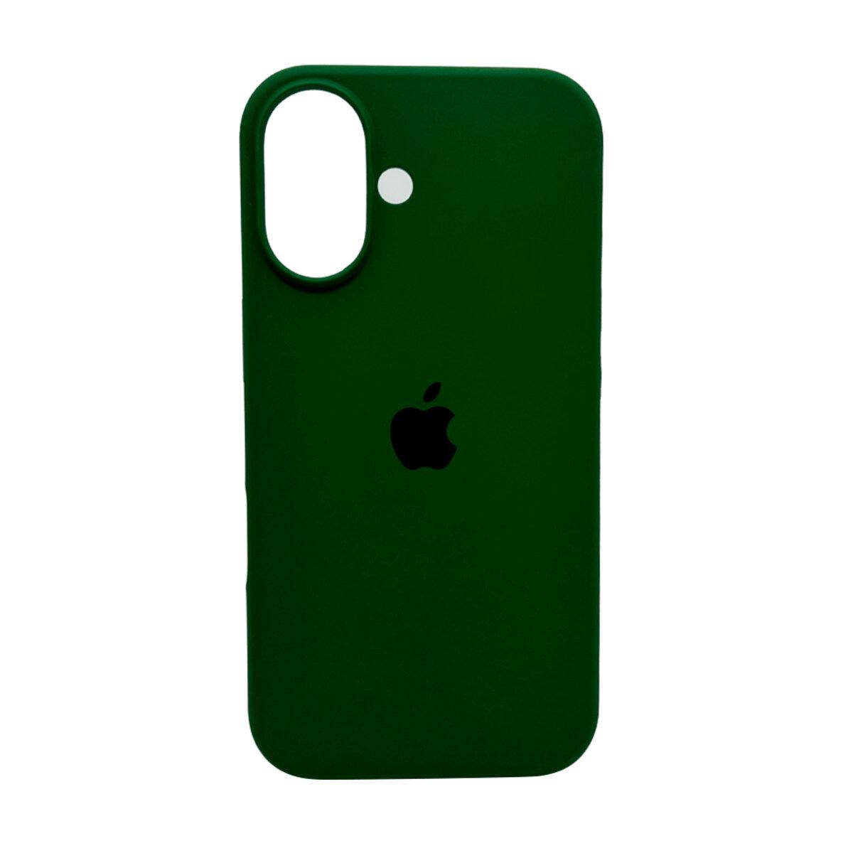 Чохол для смартфона Silicone Full Case AA Open Cam for Apple iPhone 16 31, Dark Green