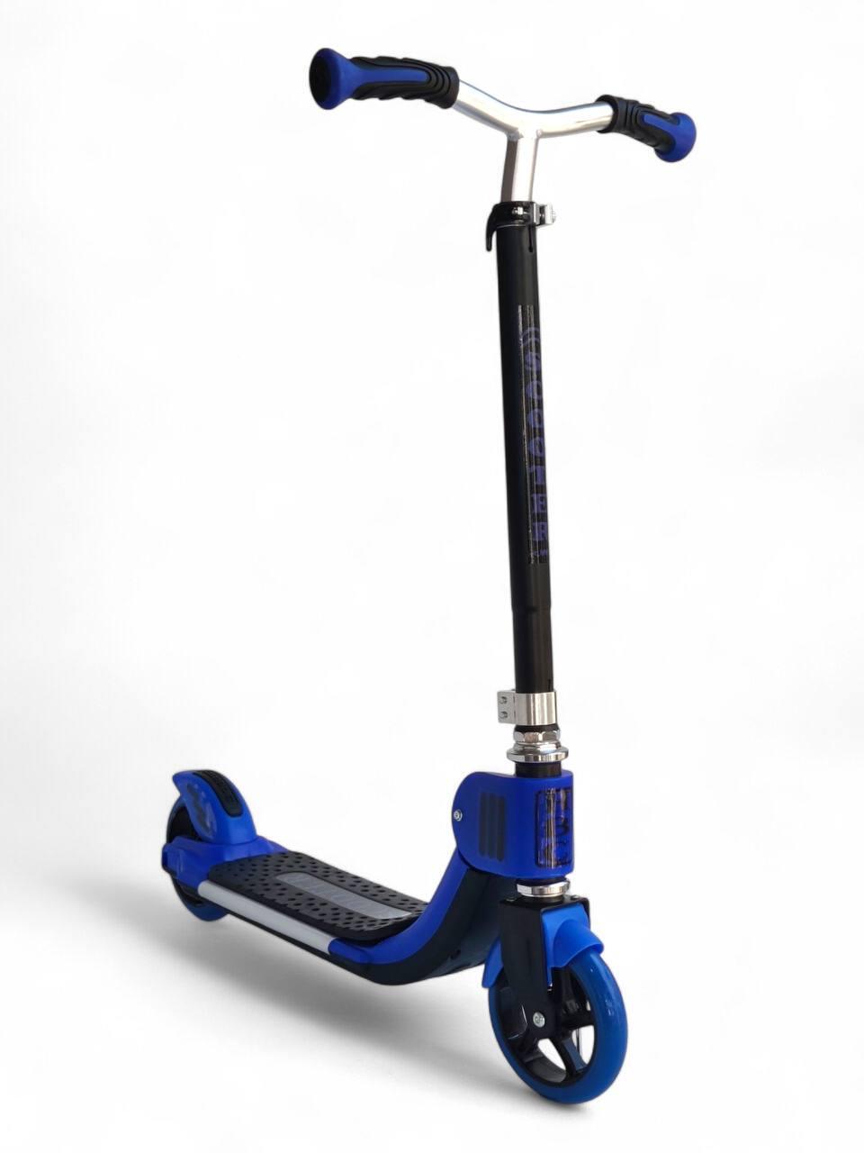 Дитячий двоколісний самокат Scooter HBC 391X складаний, з гумовими колесами, ручне гальмо, від 6 років, фото 1