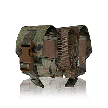 Тактичний підсумок Militex для 1 гранати, Cordura USA, оригінал, водонепроникний, міцний, сумісний з MOLLE, Multicam