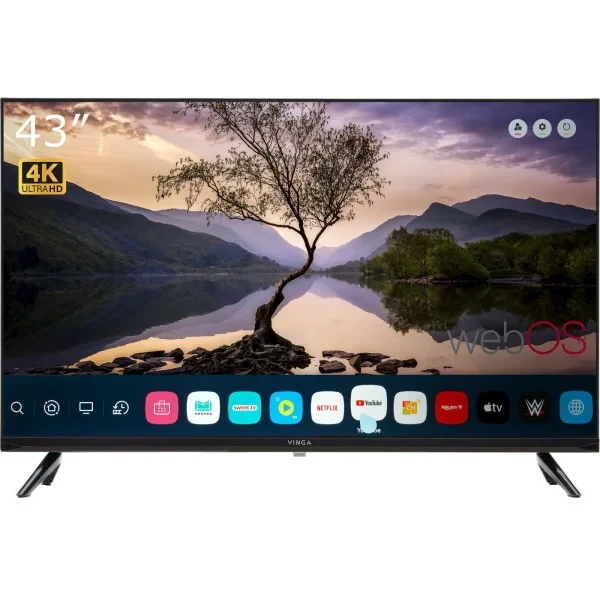 Телевізор Vinga S43UHD25BWEB Black 43
