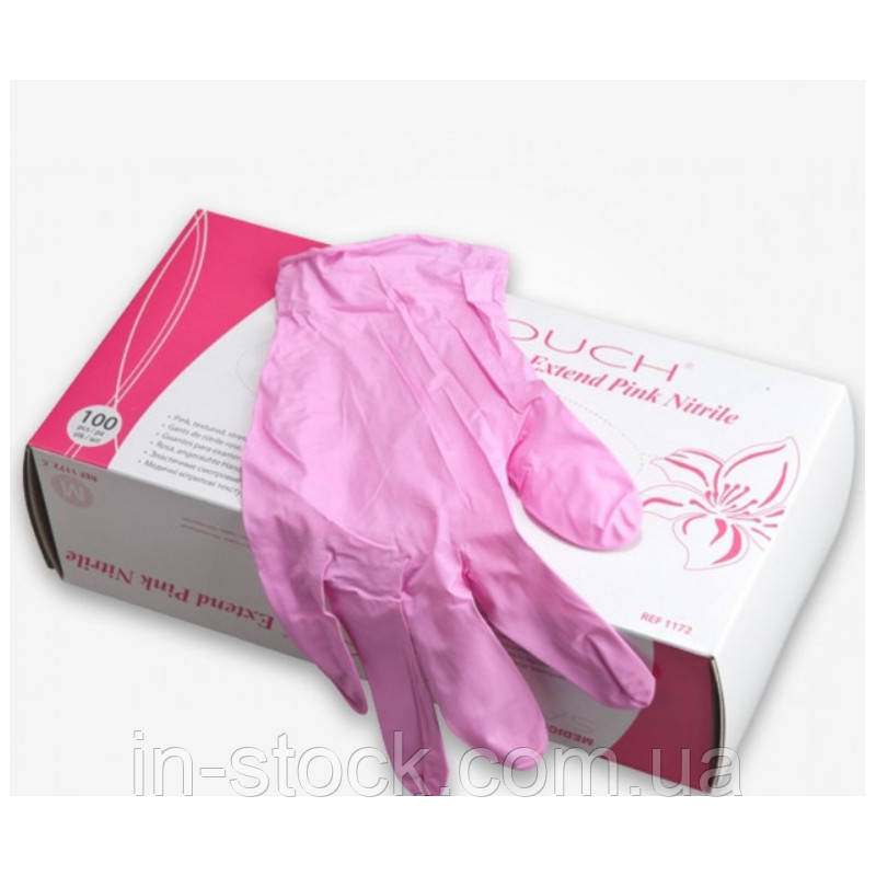 Перчатки нитриловые Medicom ( S/XS ) Розовые - фото 1 - id-p570510718