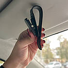 Тримач окулярів Hoco DCA49 на козирок в авто. Автомобільний тримач для окулярів у машину, фото 6