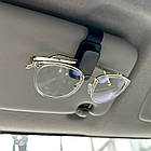 Тримач окулярів Hoco DCA49 на козирок в авто. Автомобільний тримач для окулярів у машину, фото 3