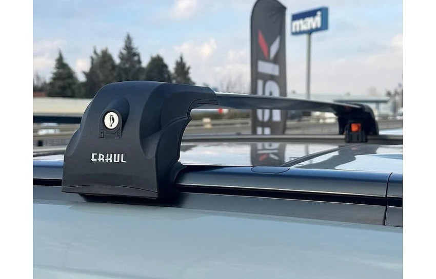 Перемички на вбудовані рейлінги під ключ Ecem V2 120 см (2 шт) до 120 см, Сірі від VLF комп., фото 1