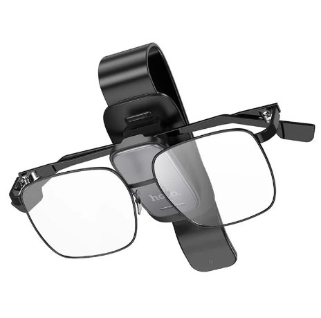 Тримач окулярів Hoco DCA49 на козирок в авто. Автомобільний тримач для окулярів у машину, фото 1