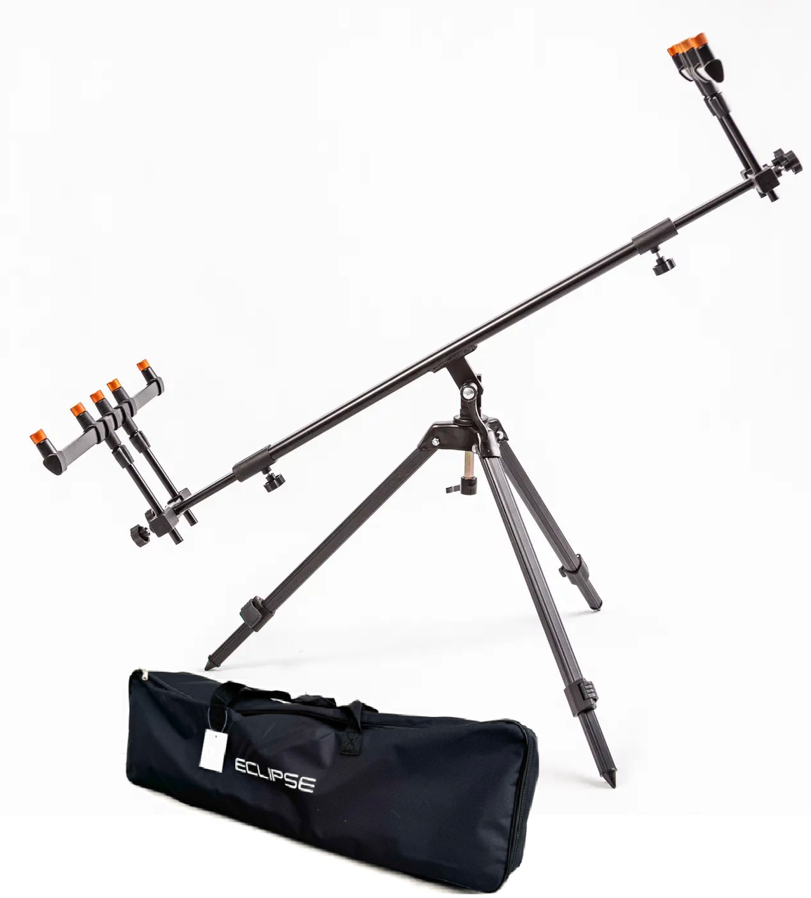 Карповий Род под Eclipse Fishing SDCX-125 на тринозі 360 градусів поворотний до 5 вудлищ