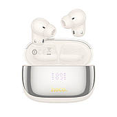 Бездротові навушники HOCO EQ20 Rhyme true wireless ANC+ENC noise reduction BT headset Milky White