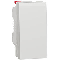 Вимикач 1-кл. сх.1, 10А 1-мод., Unica New, NU310118, білий