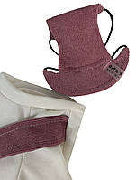 Кепка для собак с фиксатором, вельветовая, розовая