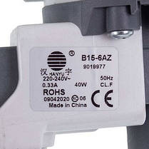 Bosch 00144487 Помпа ROHS 40W B15-6AZ для пральної машини, фото 5