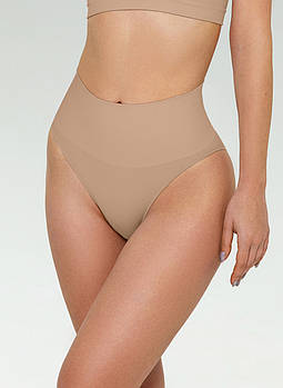 Трусики-сліпи коригувальні з високою посадкою Giulia Hi-Leg Shapewear бежевого кольору р L/XL XXL