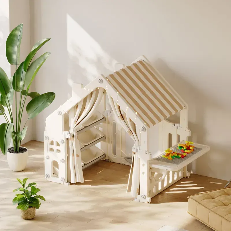 Дитячий ігровий комплекс Будиночок пластиковий Lupmurini Ayser-casa Artistica з мольбертом, контейнером, фото 1