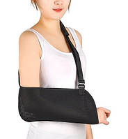 Чорний косинковий бандаж для Підтримки руки універсальний із поліестеру