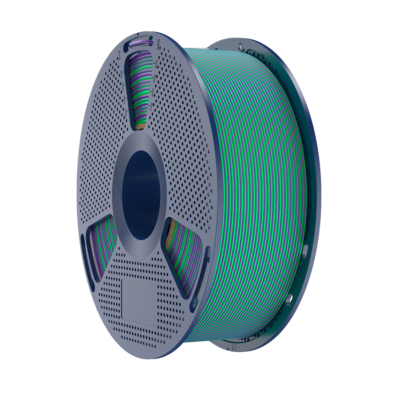 Пластик філамент SUNLU Silk PLA+ Dual Color Green Purple, Reusable Spool, 1kg